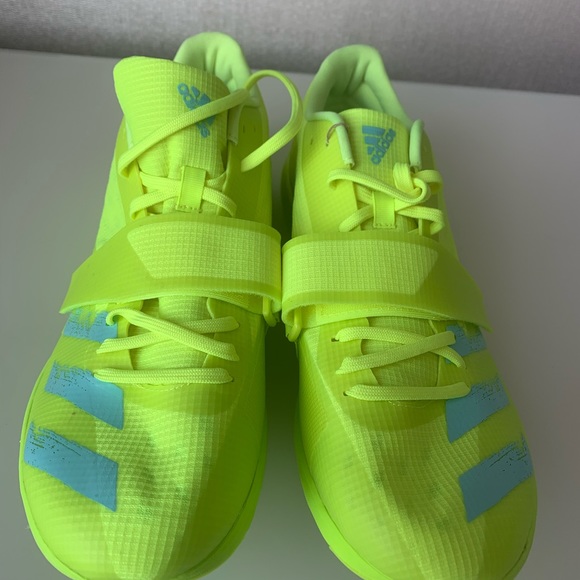 ADIDAS ADIZERO TJ PV TRIPLE JUMP POLE VAULT TRACK SIZE 15 M Lime Green FW2242 - Picture 3 of 12